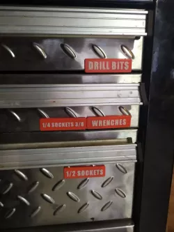 Tool Box/Metal Box Label Tag