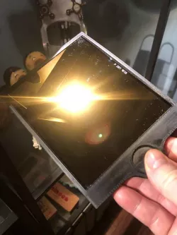 Welding glass filter holder for video matte box 