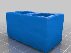 1:8 Sculpted Cinderblock for Dioramas