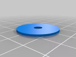 25mm x 1mm Round Miniature Base with 5mm x 1mm Round Magnet Hole