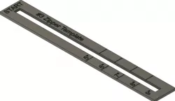 #3 and #5 Zipper Template