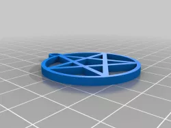 4cm Pentagram Earring