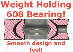 608 Bearing (Holds high weights)(With Oil Hole)