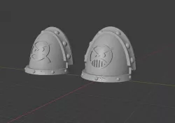 Angry Marine Gravis Pauldrons