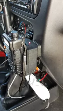 Baofeng uv-5r DC charger base conversion - portable / dash mount
