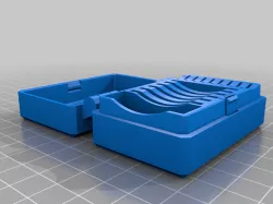 Better Hinge SD Card Box (Remix) - Latch filled and Side Slot