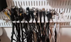 Cable Organizer for Elfa pegboard