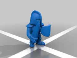 Cartoon Knight Lady
