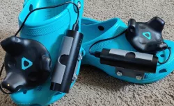 Croc HTC Vive Tracker holder + battery bank clip