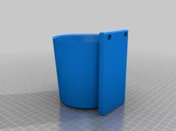 Cup holder mount for 8040 extrusion sim rig V2.0