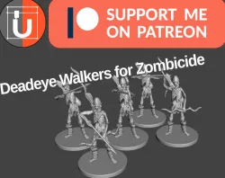 Deadeye Walkers for Zombicide Black Plague