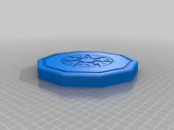 Dice Box and Tray round magnet holes and Sihedron symbol