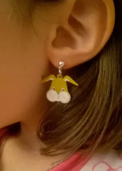 Easter bunny earrings