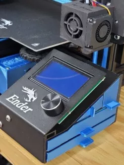 Ender Idex LCD Relocation with Storage
