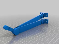 Foldable holder with integrated hinge (one piece print)