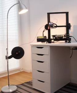 Geeetech A10 spool holder mount for IKEA Lersta lamp