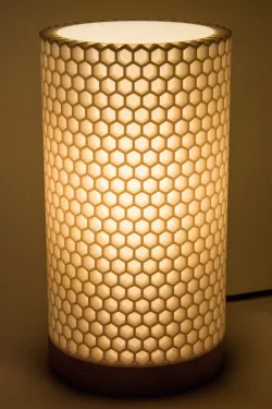 Honeycomb lamp shade