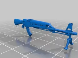 Intergalactic Guard Motor Rifle Infantry RPK-74 Light Machine Lasrifle