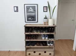 Laser Cut Shoe Rack