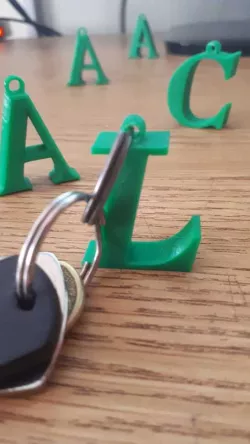 Letters Keychain (A,C,L)