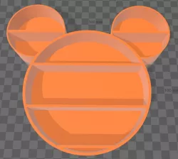 Mouse shaped display shelf