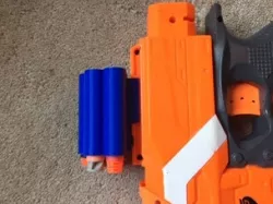 Nerf gun dart holder and scope(attached to tactical rail)