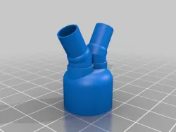 pipe splitter v2 (7mm internal diameter to 2 * 6mm internal diameter) for silicone pipe