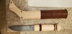 Saami inspired puuko knife with sheath (rough, REUPLOAD)