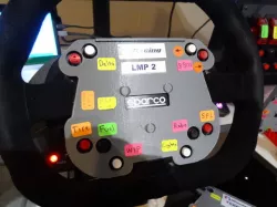 Sim Racing Steering Wheel Overlay