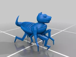 Skitterwidget - robot roach dog miniature