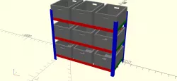 Slotted Angle Iron Rack for Cheap Crates