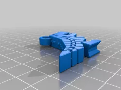 Small Flexy Rex Keychain