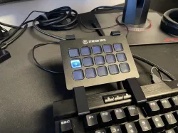 Streamdeck keyboard Corsair K70 MK2 mount
