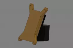 VESA100 mount for 2020 extrusions / profile / quick release plate