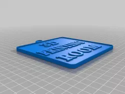 3D Printing Room Door Sign