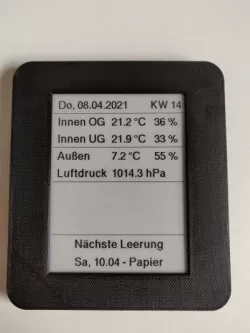 4,2" Epaper Display Gehäuse für Homematic ASKSIN++