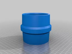 95mm (9.5cm) Dust Collector coupler Dust collection fitting, and surface textured version