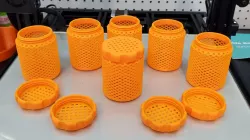 Better Knurled Cap, Better Cap Threads, & Thinner Walled Silica Gel Container