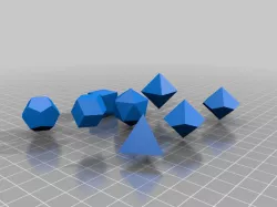 Blank Basic Dice Shapes (with step files)