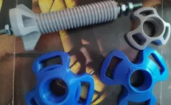 butchja's Universal Filament Spool Holder - but wider