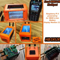 Case for Dual MMDVM with Raspberry Pi 4 and 18650 Li-Ion