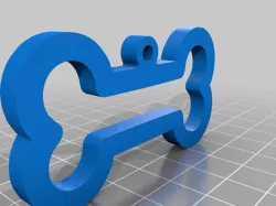 Dog Bone Keychain