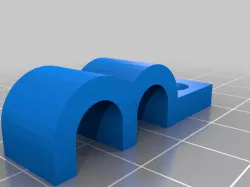 Double Coax Cable Clip