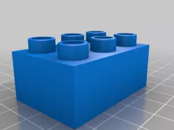Duplo brick - generic/parameterized/customizable (incl. Fusion 360 file)