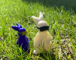 Easter Bunny with Mask Dual Color