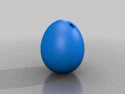 Easter Egg Shape with hole for hanging