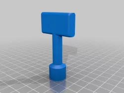 Electrical cabinet key triangular