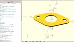 Exhaust gasket template OpenSCAD 139QMB