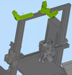 filament guide holder (tear open V-Wheel)