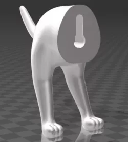 Hanger - Dog Butt - Leash Hook - Dog Leash Holder